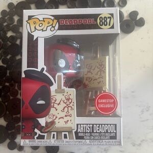 Funko POP! Marvel: Artist Deadpool #887 GameStop Exclusive - Nerdy 30 Years